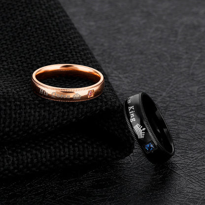 His Queen and Her King Titanium Rings