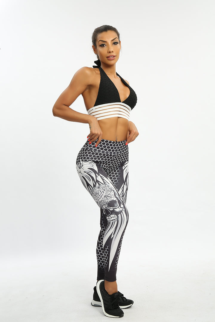 Skull & Petals Leggings