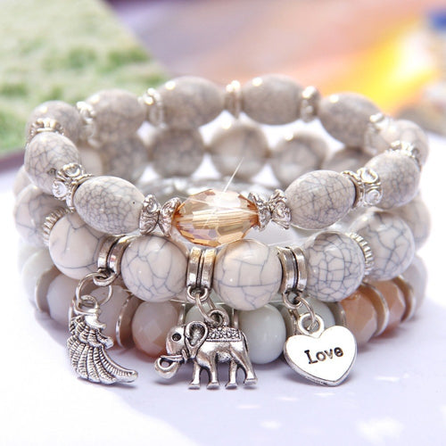 Beautiful Triple Elephant bracelet