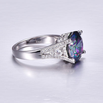 Mystic Fire Topaz November Birthstone Ring