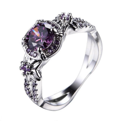February Birthstone Gold Filled Ring