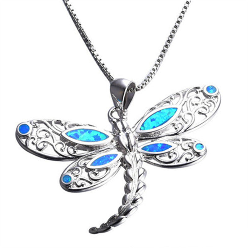 Loggerhead Turtle Silver & Opal Necklace