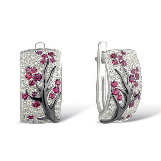 Sakura Birthstone Earrings