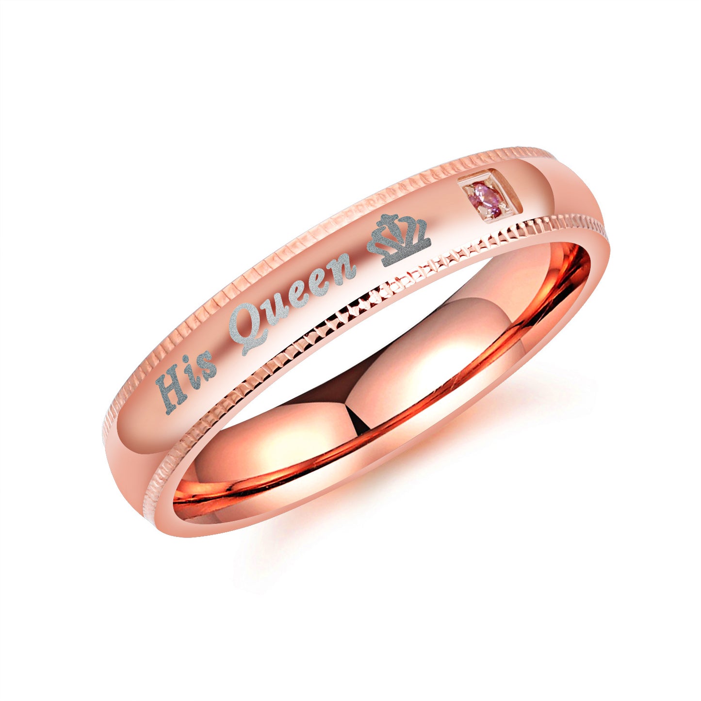 His Queen and Her King Titanium Rings