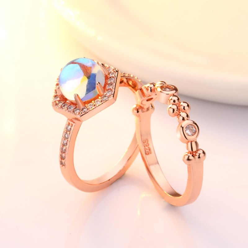 Royal Dual Set Opal Ring