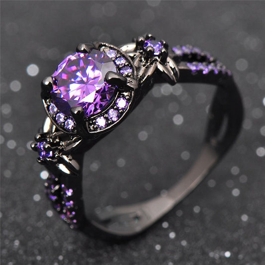 February Birthstone Gold Filled Ring