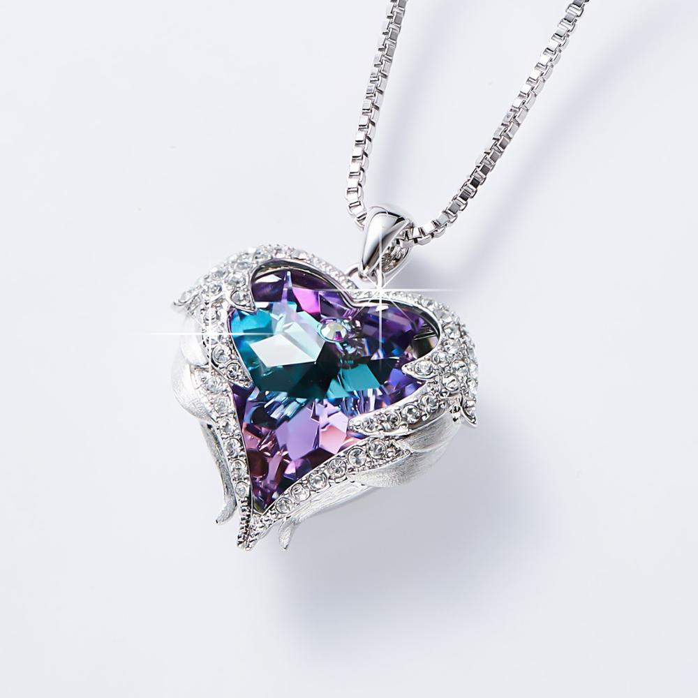 Winter Swarovski Heart Necklace