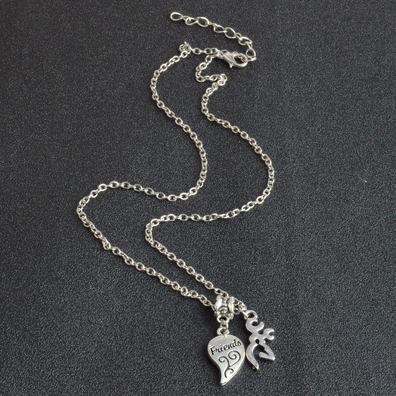 Best Friends Deer Necklace
