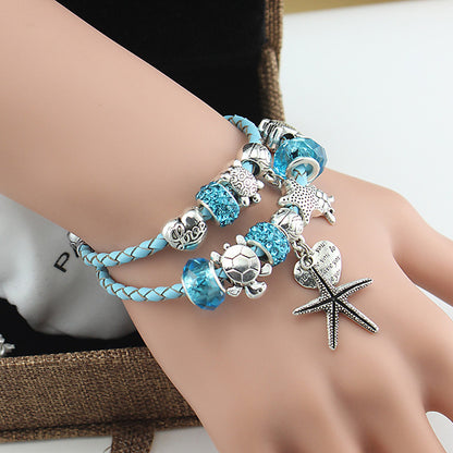 Ocean Lover Starfish & Turtle bracelet