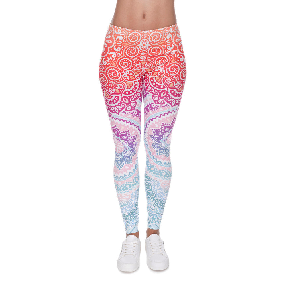 Aztec Round Ombre Leggins