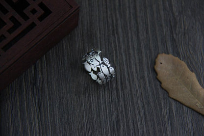 Silver Fish School Ring