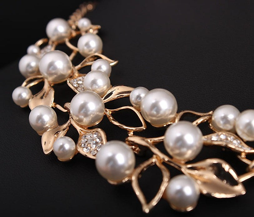 June Birthstone Simulated Pearl Necklace