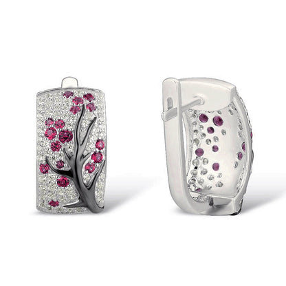 Sakura Birthstone Earrings