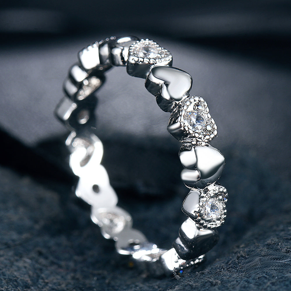Infinity Heart Trail Ring