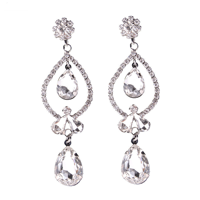 Rainbow Topaz Droplet Earrings