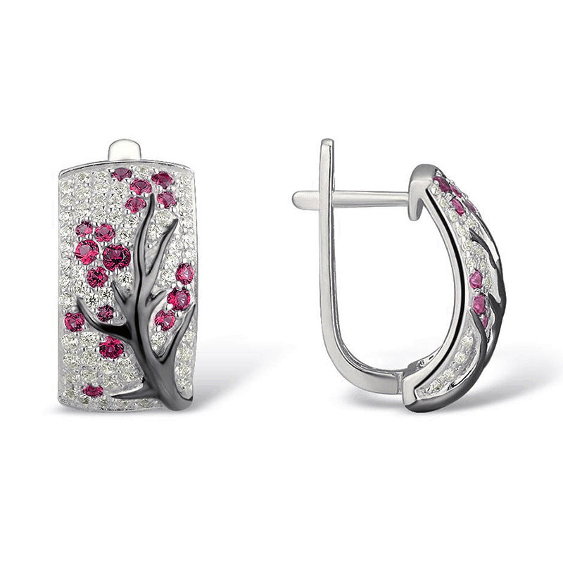 Sakura Birthstone Earrings