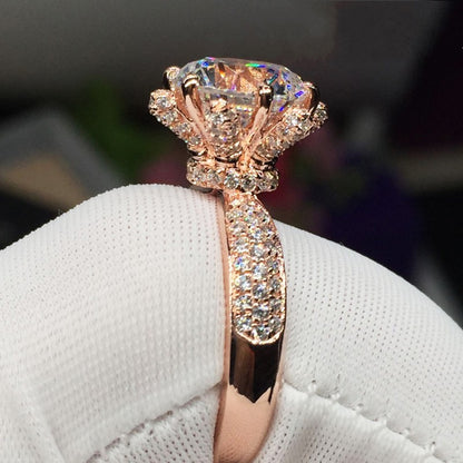 925 Sterling Silver April Wedding Ring