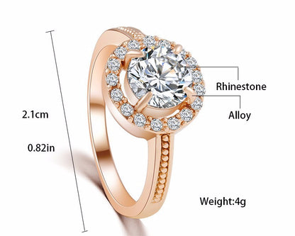 Elegant Gold April Ring