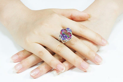 November Mystic Topaz Princess Ring