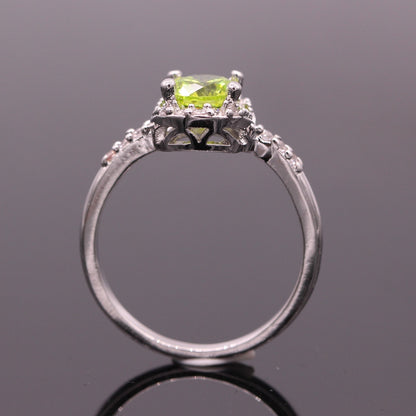 August Birthstone & Gold Ring