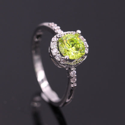 August Birthstone & Gold Ring