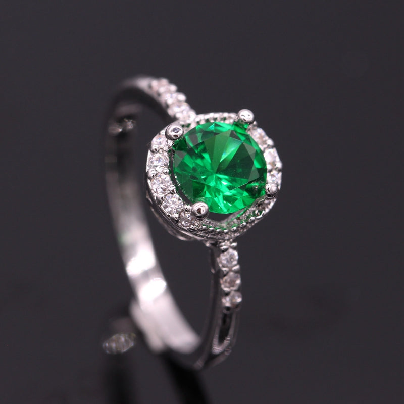 May Birthstone & Gold Ring