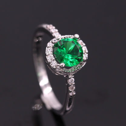 May Birthstone & Gold Ring