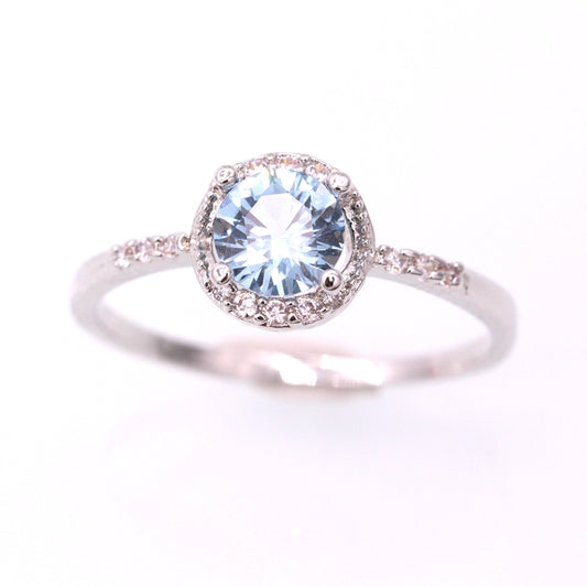 December Zircon Gold Birthstone Ring