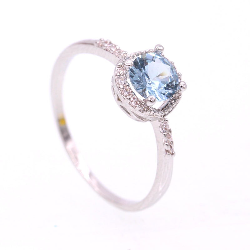 December Zircon Gold Birthstone Ring