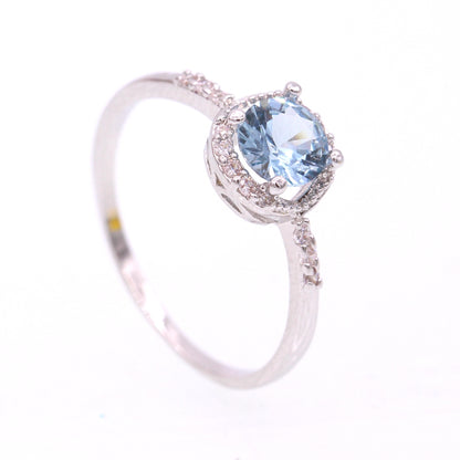 December Zircon Gold Birthstone Ring