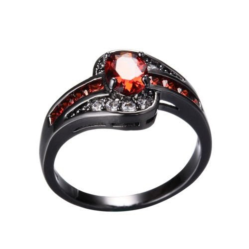 Thin Red Line Ring