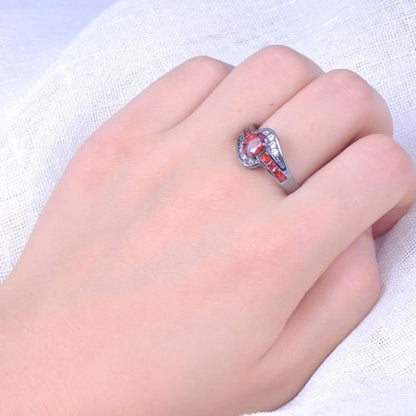 Thin Red Line Ring