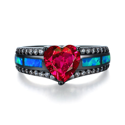 January Gold Filled Heart Birthstone Ring