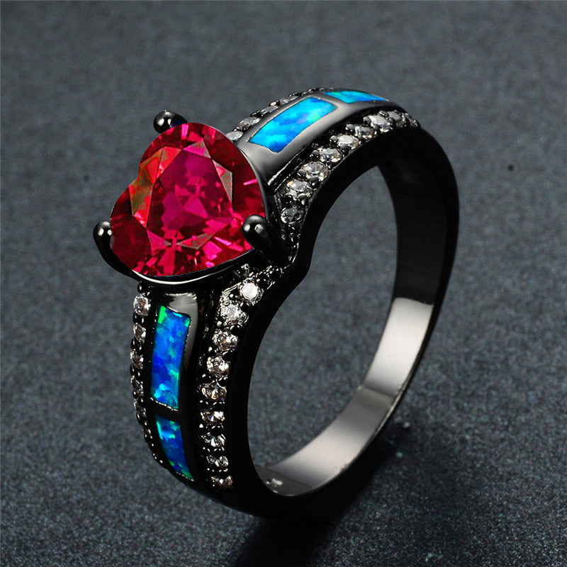 January Gold Filled Heart Birthstone Ring