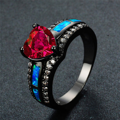 January Gold Filled Heart Birthstone Ring