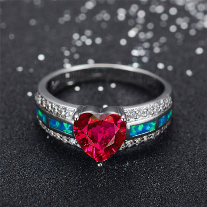 January Gold Filled Heart Birthstone Ring