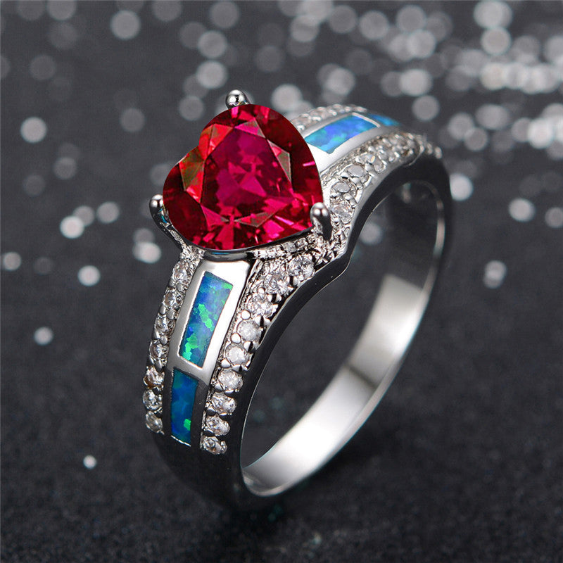 January Gold Filled Heart Birthstone Ring