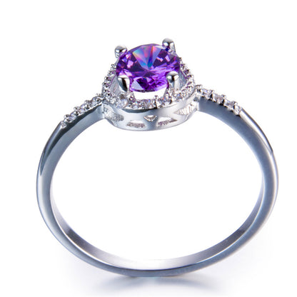 February Gold Birthstone Ring