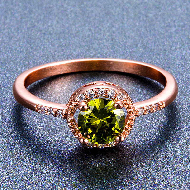 August White Gold Birthstone Ring