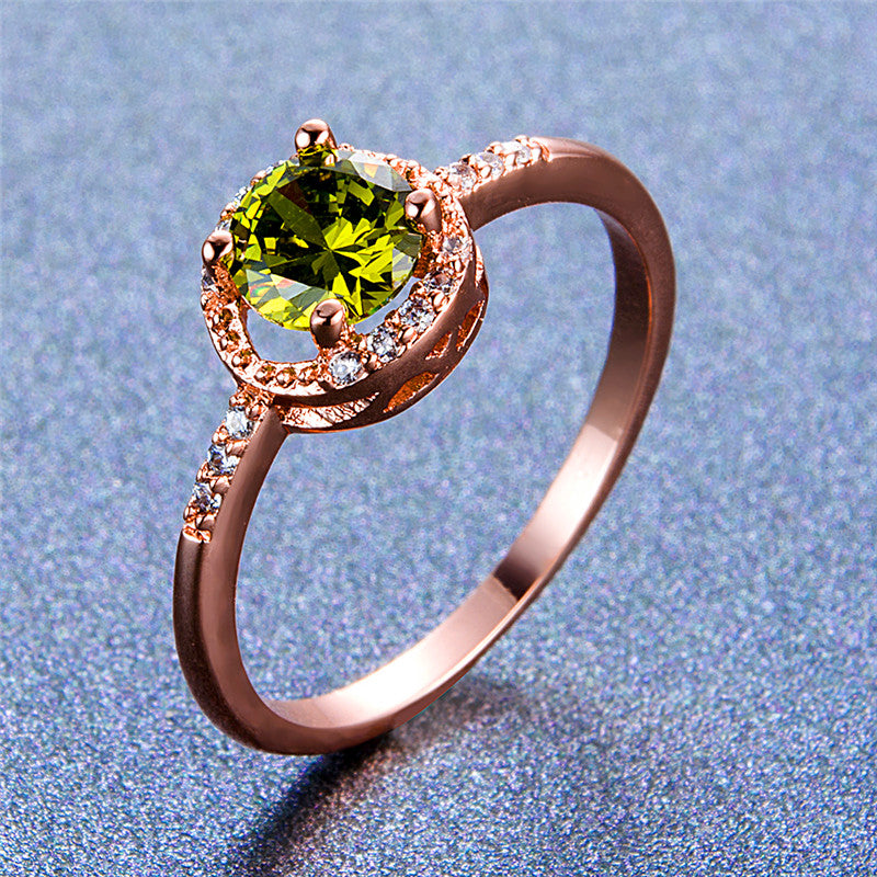 August White Gold Birthstone Ring