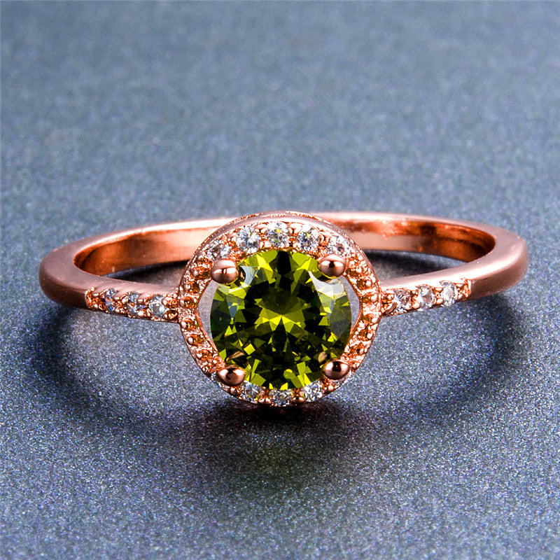 August White Gold Birthstone Ring