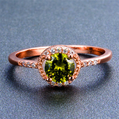 August White Gold Birthstone Ring