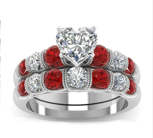 Queen Of Hearts April Ring