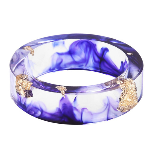 Handmade February Ocean ring