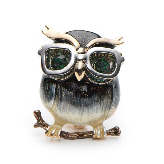 Retro Owl May Brooch
