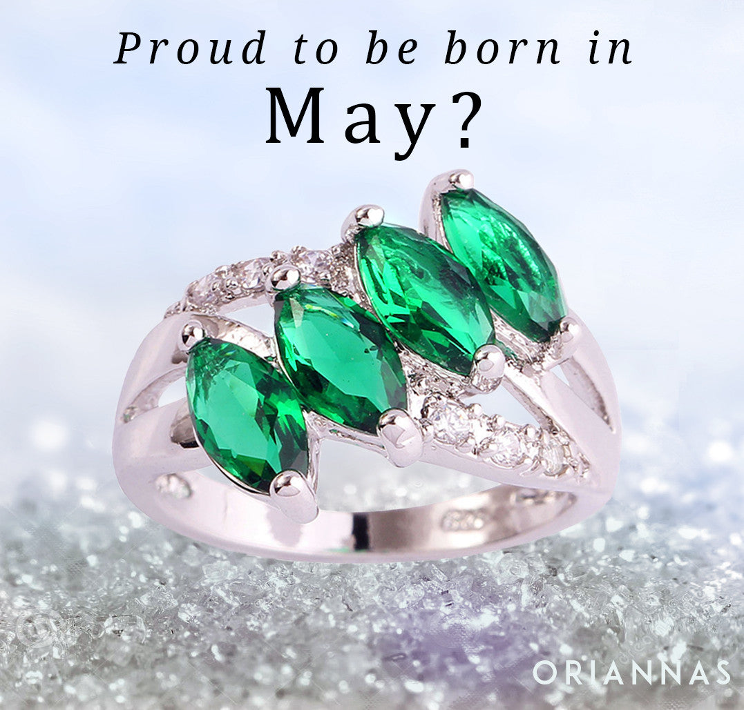 May Birthstone Ring (Emerald)
