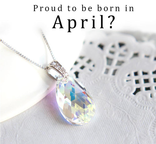 Aurore Boreale April Birthstone Necklace