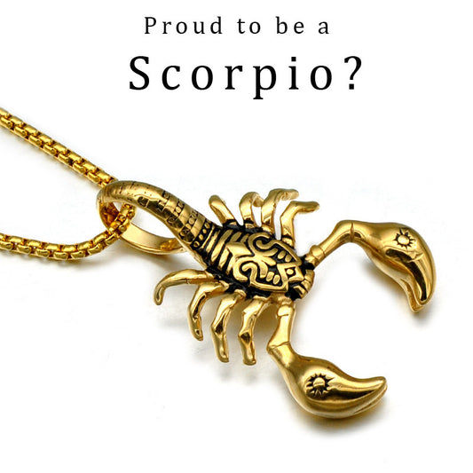 Stainless Steel American Style Scorpion Pendants Necklaces for Men Jewelry