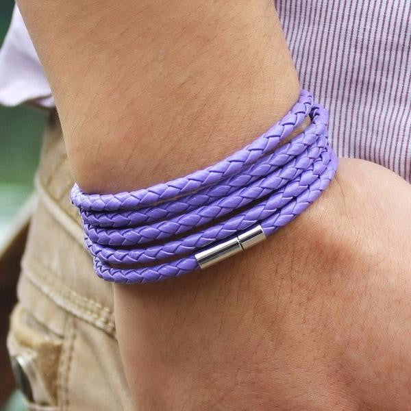 5 Laps Unisex Leather Bracelet