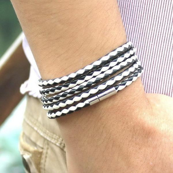 5 Laps Unisex Leather Bracelet